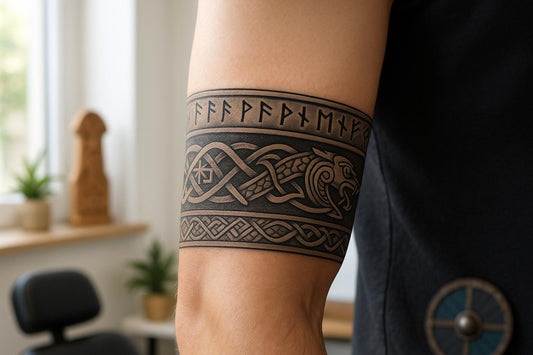 Tatouage bracelet viking