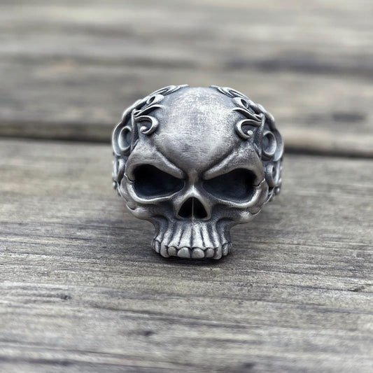 Bague Tête de Mort Femme (Argent)