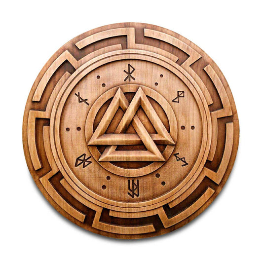 Art Mural Viking Bouclier Valknut