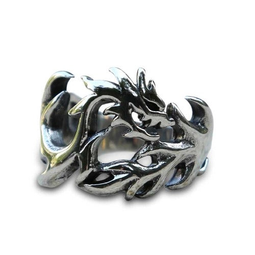 Bague Viking Dragon de feu