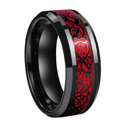 Bague Viking Jarl Rubis