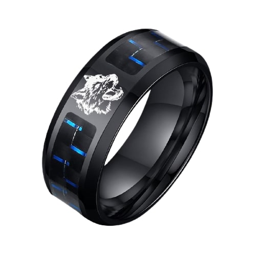 Bague Viking Loup Enragé