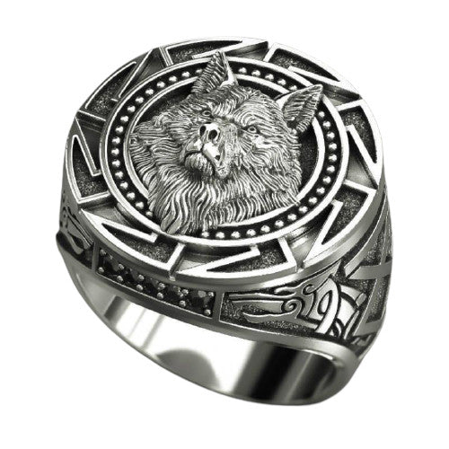 Bague Viking Loup (Argent)