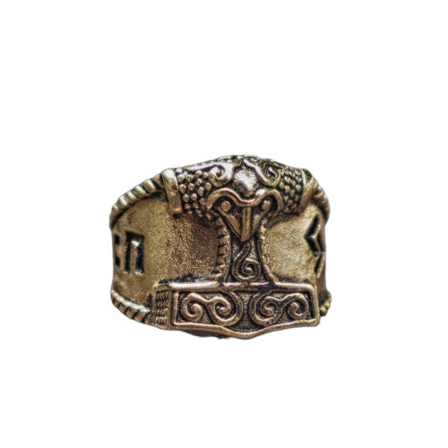 Bague Viking Mjolnir (Or)