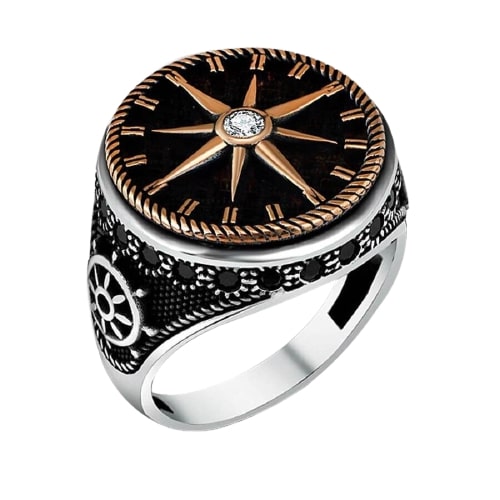 Bague Viking Navigateur (Argent Massif)