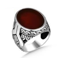 Bague Viking Pierre Rouge
