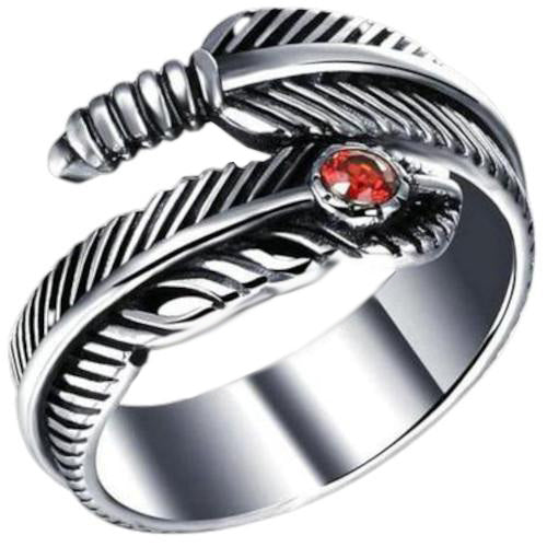 Bague Viking Plumes de Munin