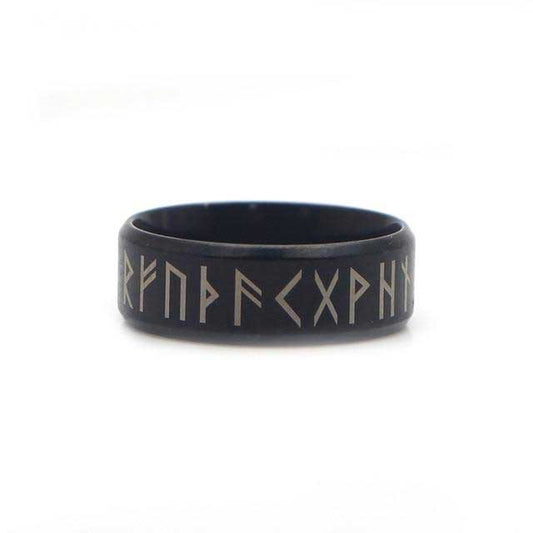 Bague Viking futhark noir