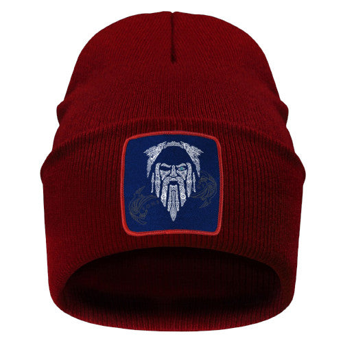 Bonnet Viking Odin rouge