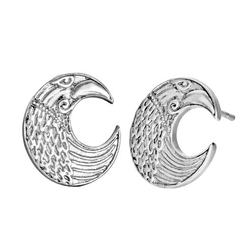 Boucle d'Oreille Viking Corbeau de Nuit