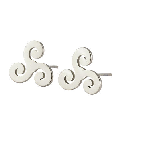 Boucle d'Oreille Viking Triskèle argent