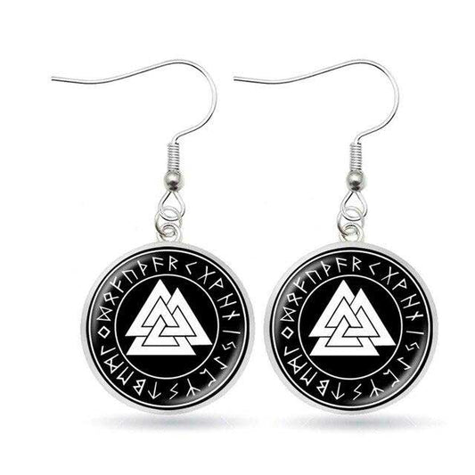 Boucles d'oreilles Valknut