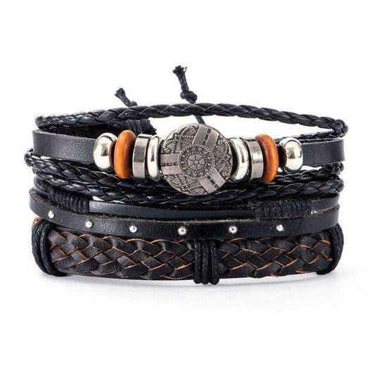 Bracelet Viking Cuir Viking puissance cosmique