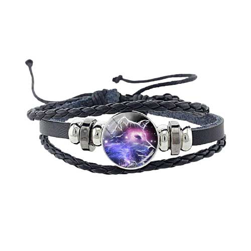 Bracelet Viking Loup Cosmique