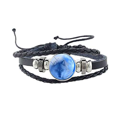 Bracelet Viking Loup des Neiges