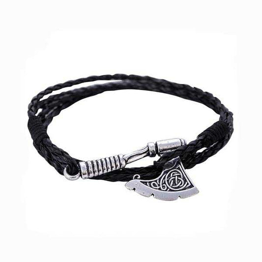 Bracelet tressé Hache Viking