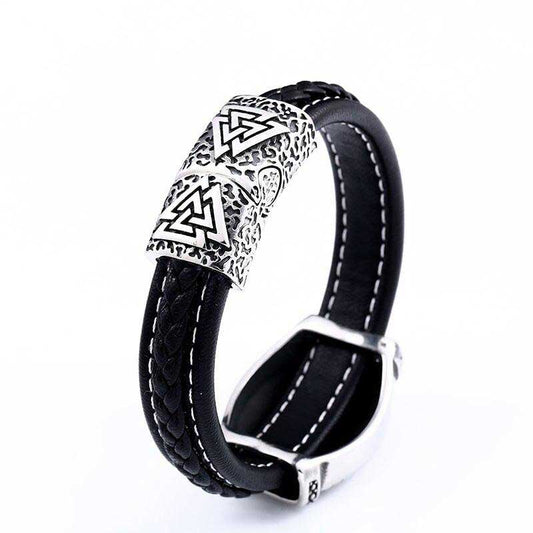 Bracelet viking Vegvisir valknut