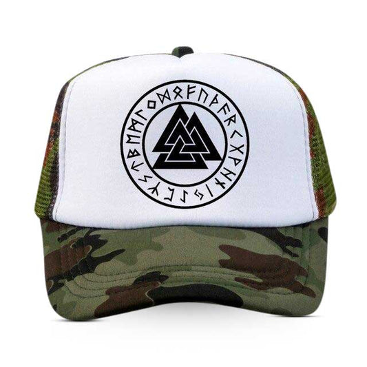 Casquette Viking Runes camouflage