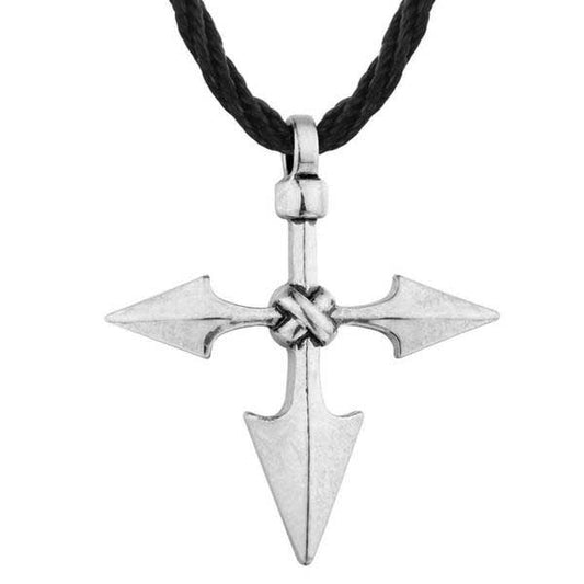 Collier Viking Croix Gungnir Argent