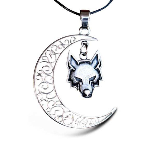 Collier Loup et Lune