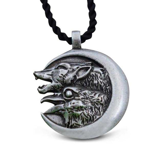 Collier Loup et le Corbeau