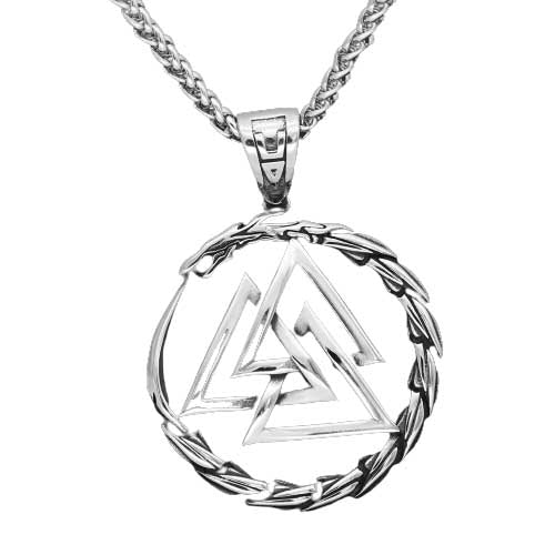 Collier Viking Ouroboros du Valknut