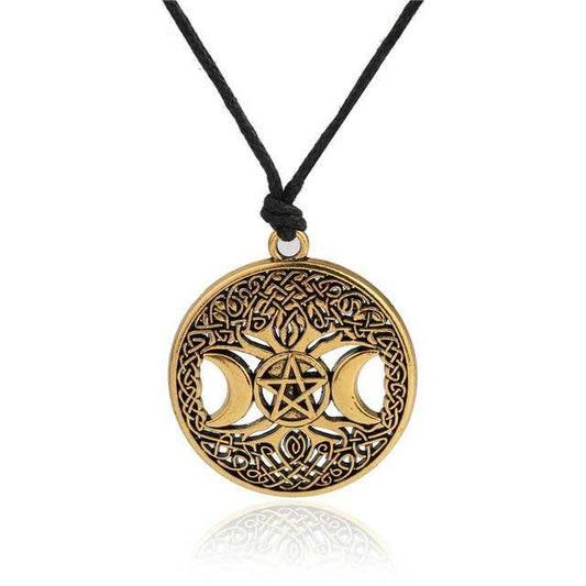 Collier viking 9 mondes or