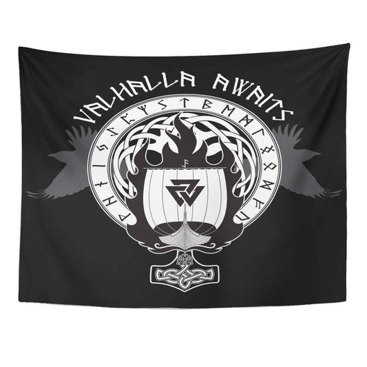 Photo Tapis Mural Viking Direction Valhalla