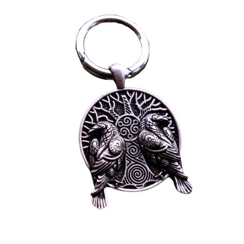 Porte-clé Viking Hugin et Munin