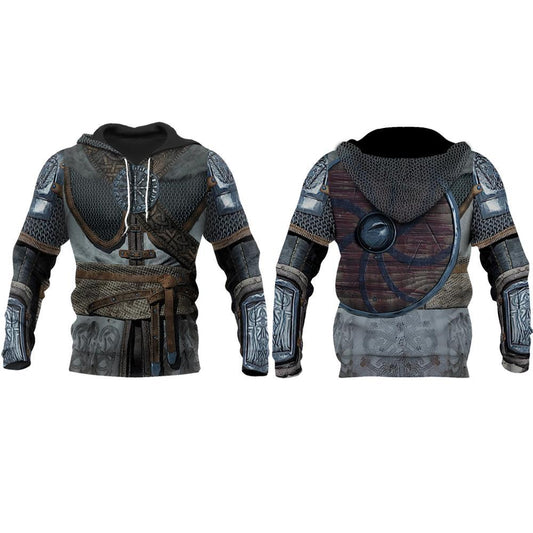 Pull viking armure medievale deux faces