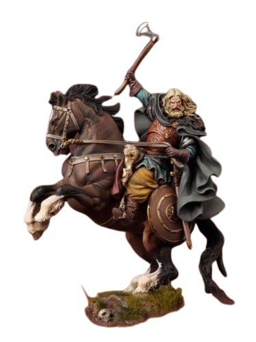 Statue Viking à Cheval (non peinte)