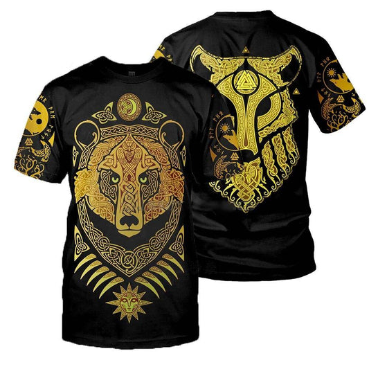 T-shirt Viking Ours Doré