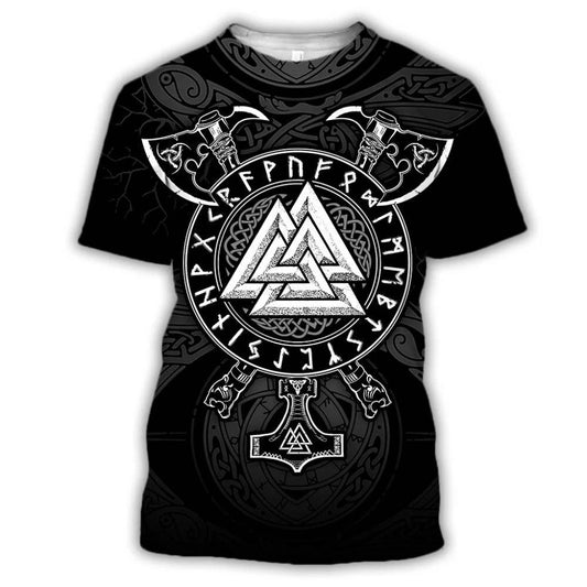 T-shirt Viking Valknut & Haches