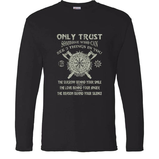 T-shirt Viking à manche longue Fraternité Noir