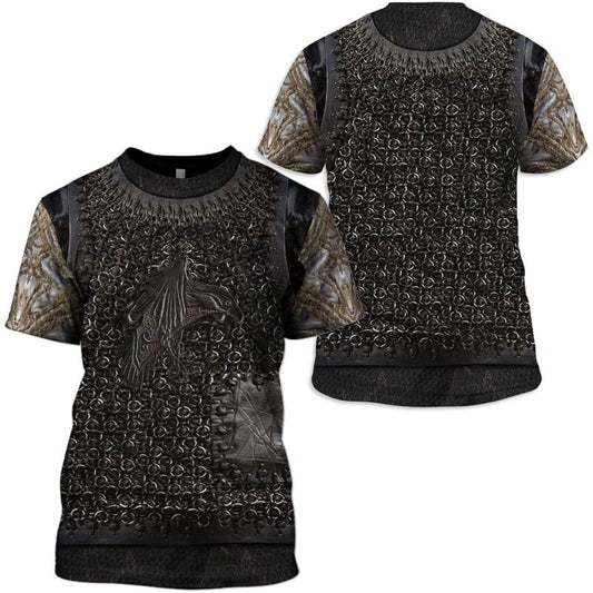 T-shirt viking armure en maille