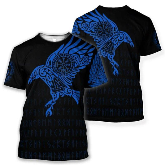 T-shirt viking corbeau nocturne