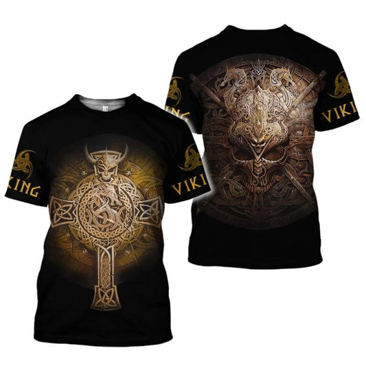 T-shirt viking croix du valhalla