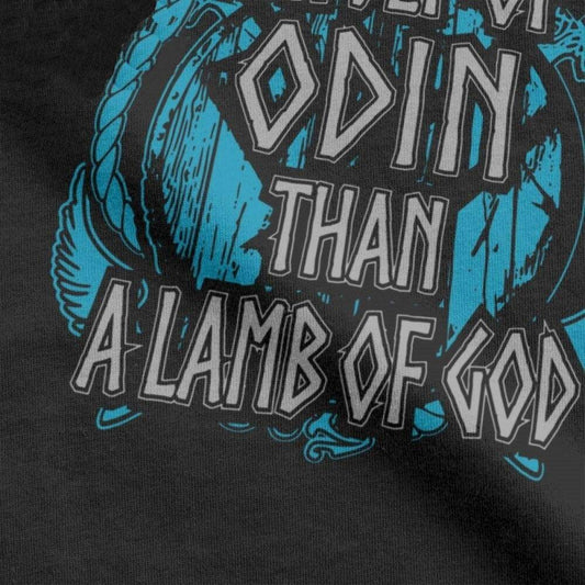T-shirt viking loup d'odin noir zoom