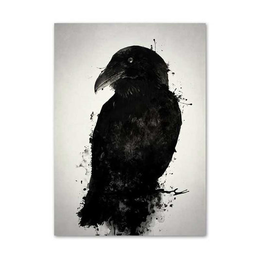 Tableau Viking Corbeau Munin