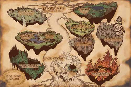 Tableau Viking Les 9 Mondes