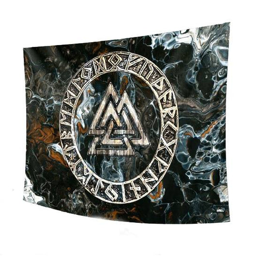 Tapis Mural Viking Valknut