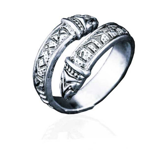 Bague Runes Vikings Argent