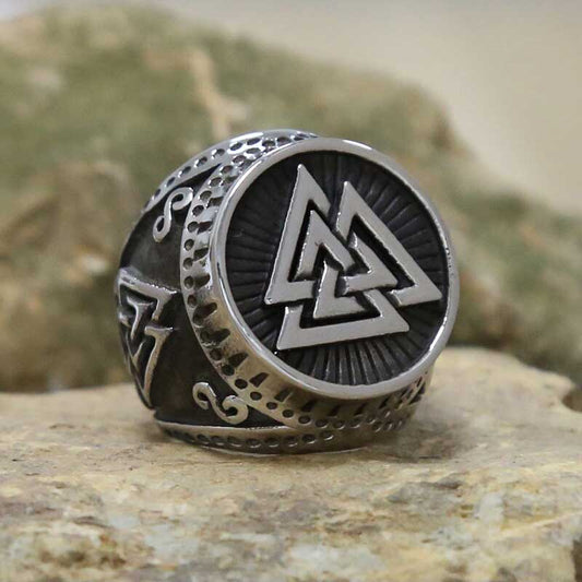 Bague Valknut Acier