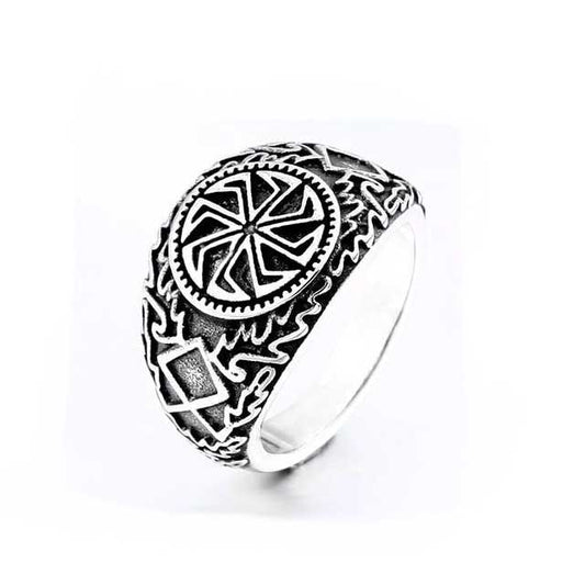 bague viking acier