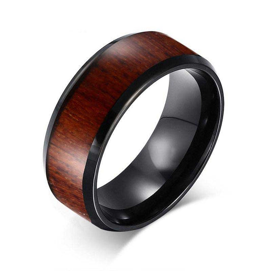 Bague Viking Bois Rustique