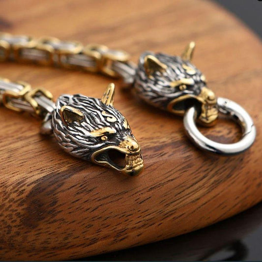 bracelet Loup Fenrir en Or