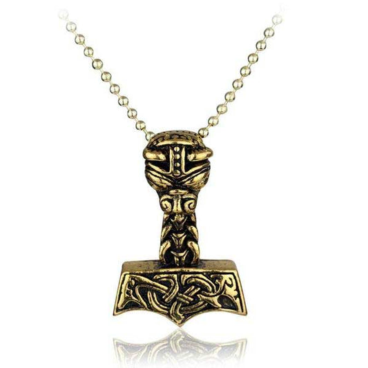 Collier marteau Thor Jarl or