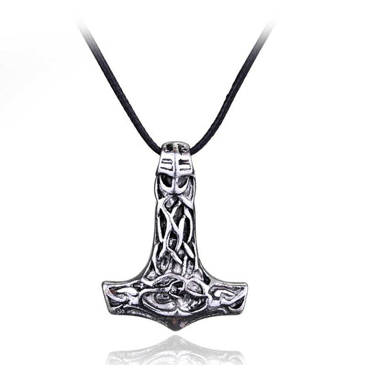 Wisdom Thor's Hammer Viking Necklace