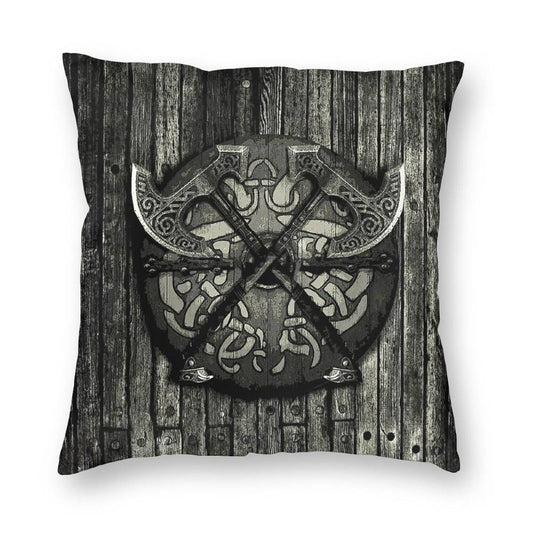 coussin viking haches de guerre