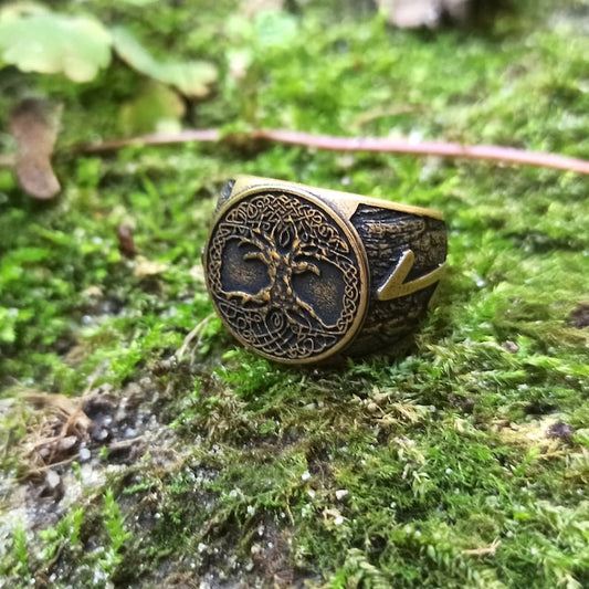 Bague Viking Yggdrasil (Arbre de vie)